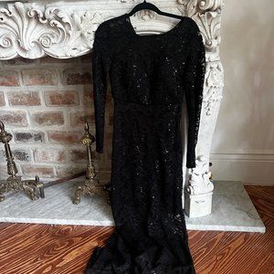 Bisou Bisou Black Lace Dress